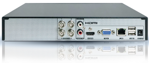DVR MERIVA TECHNOLOGY MXVR-2104A HD H.265 6 CH 2 MP PENTA HÍBRIDO 4 CH BNC 2 CH IP / SOPORTA AUDIO SOBRE COAXIAL