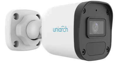 CAMARA IP MINI BULLET UNIARCH IPC-B132-AF28-ECO / 2MP / LENTE-2.8MM / DWDR / IR30M / MICROFONO-INTEGRADO
