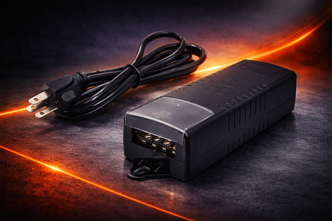 FUENTE DE PODER PARA CAMARA ENSON PS-1254 12V 5AMP CERTIFICACION UL CON CONEXIÓN DE TORNILLO POR CABLE PARA 4 CANALES