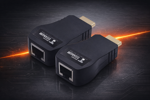 Kit Extensor 25m convertidor Señal HDMI a UTP (Cat5e/Cat 6) / Calidad PREMIUM